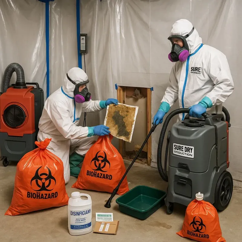 Contaminated Water Handling Protocols process in Chouteau, OK